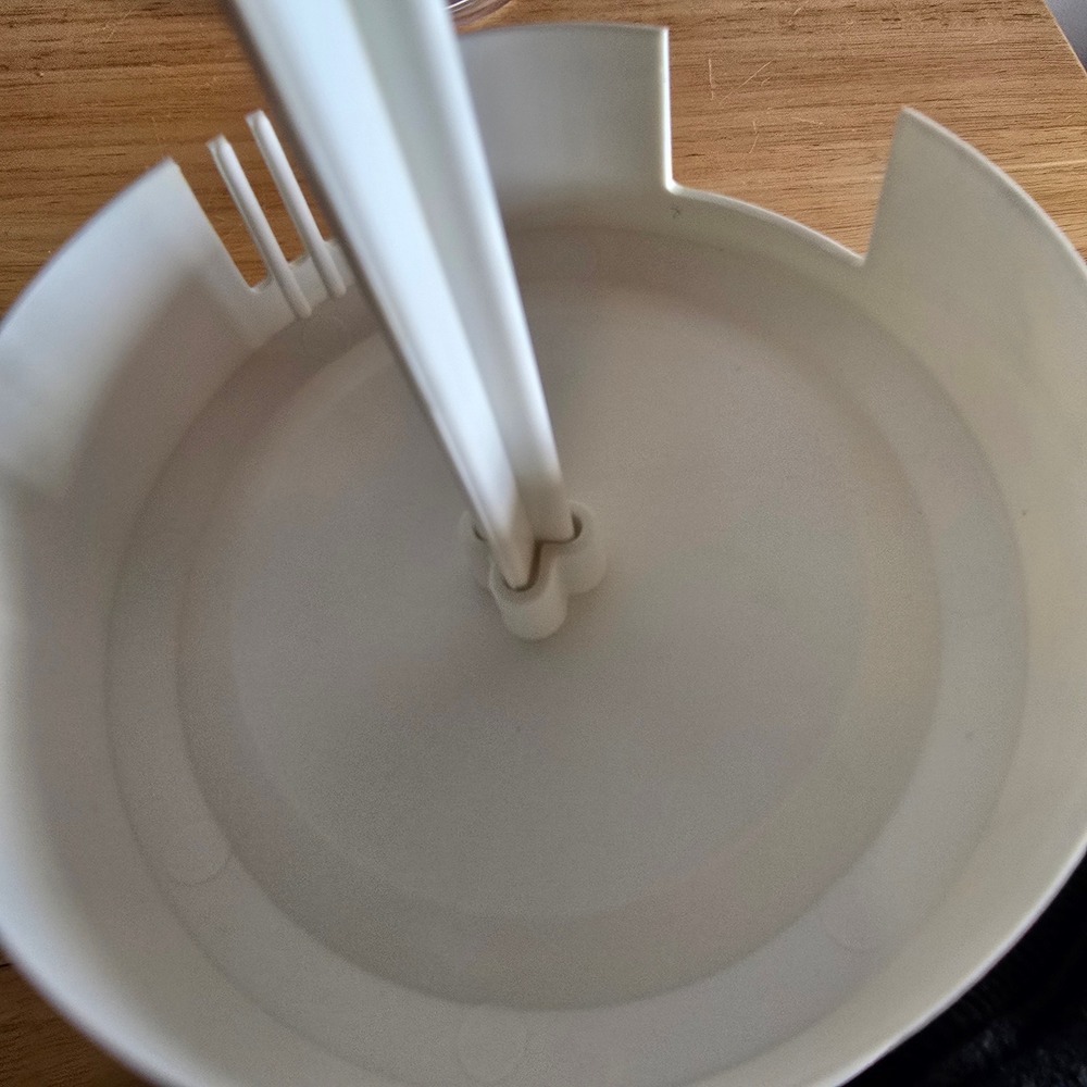 Pampered Chef 2 Qt Quick Stir N Mix Pitcher Clear White Checkerboard Kitchen - Picture 4 of 5